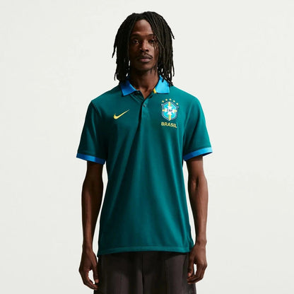 2026-27 Brazil Men's The Polo 2.0 Geode Teal/LT Photo Blue/Midwest Gold