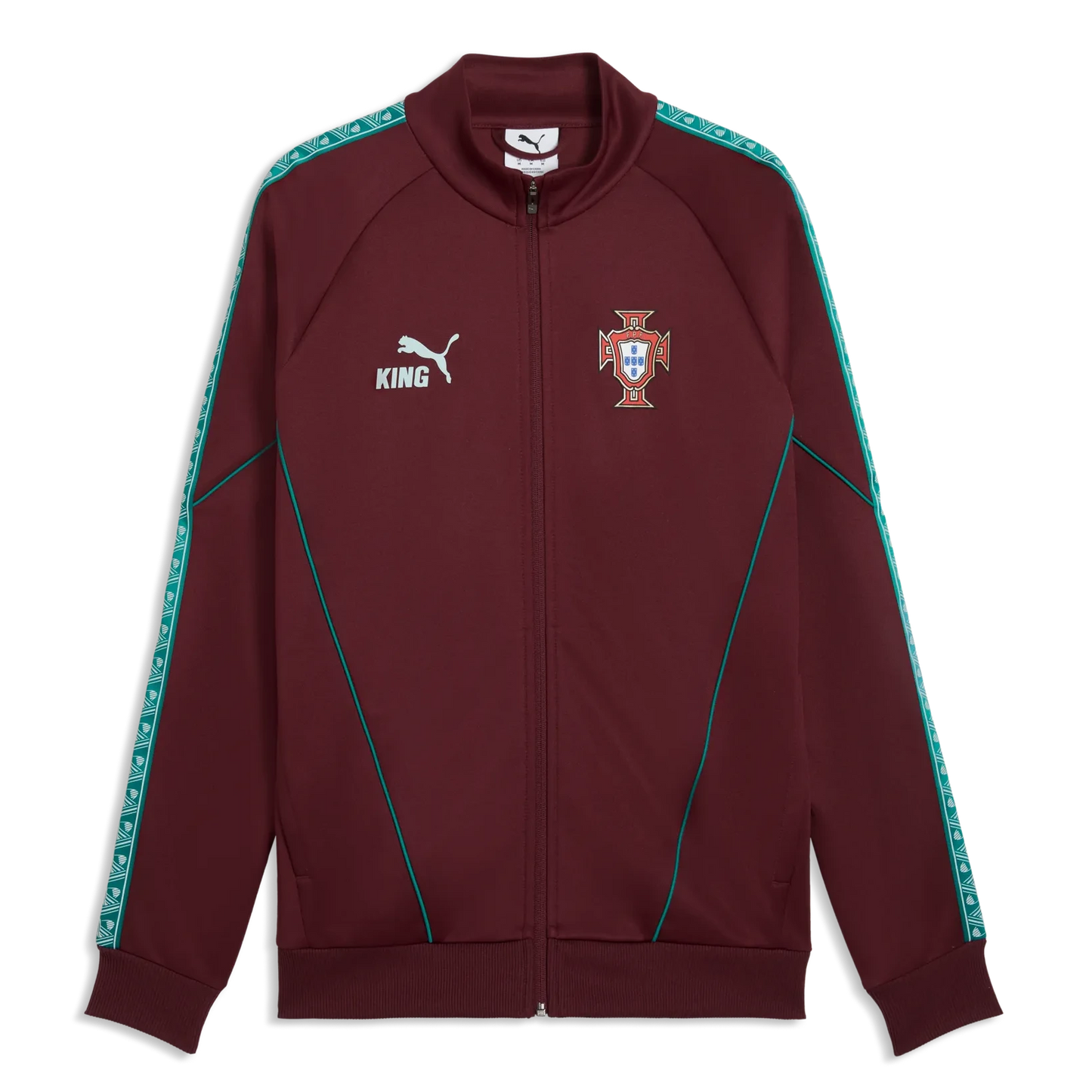 2026-27 Portugal Men's KING Anthem Jacket Ruby Shimmer-Sea Glass